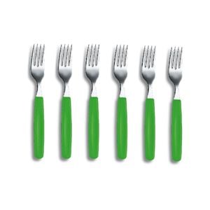 Victorinox Green Table Fork Set 6
