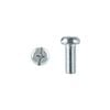 Pinnacle M4 x 10mm Zinc Plated Round Head Bolts And Nuts - 20 Pack