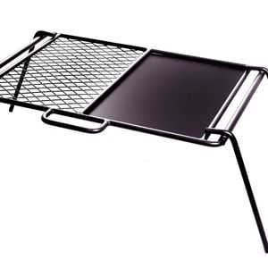 Wildtrak 65x42.5cm Flat Plate & Grill Camp Cooker Large - Black