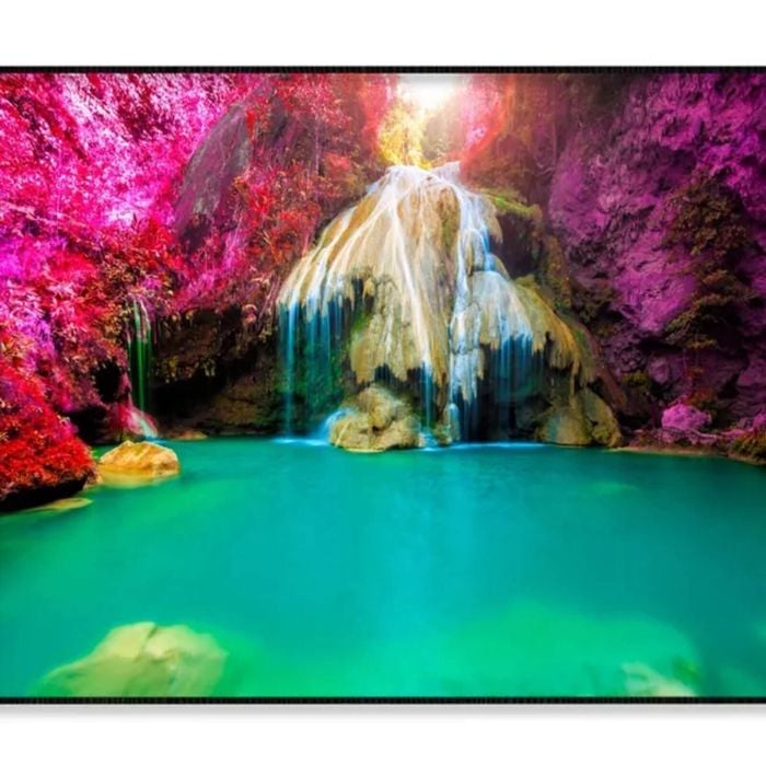 Wonderful Waterfall with Colorful Trees  Print 100% Australian Made 90x60cm  (Poster)
