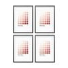 4PK Braz A4 Paris Image Photo Document Display Frame 29.7x21cm Black