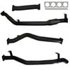 Ignite Exhausts Turbo Back For Toyota Landcruiser 79 Series V8 D/cab 3" No Cat With Pipe 409 Stainless Steel