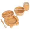 Tiny Dining 5pc Bamboo Penguin Baby Weaning Set