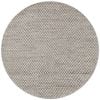 Handwoven Marble Wool Rug-6423-CREAM/BEIGE-120x120cm