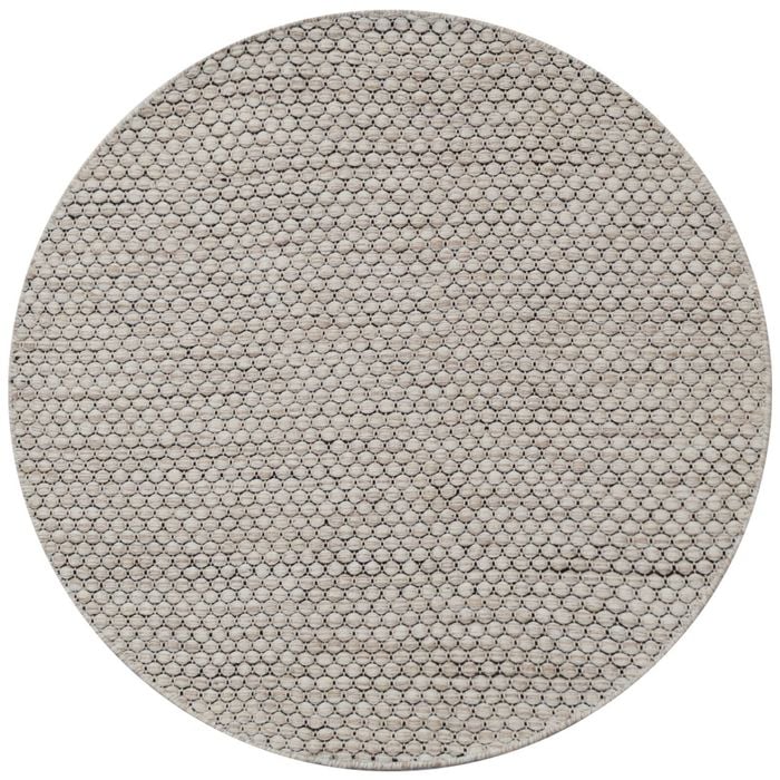 Handwoven Marble Wool Rug-6423-CREAM/BEIGE-120x120cm