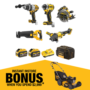 DeWALT 18V/54V XR 6.0Ah 5 Piece Mixed Voltage Combo Kit DCZ507T2-XE
