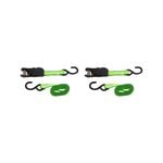 Syneco 25mm x 4.5m S Hook Tie Down Ratchet Set - 2 Pack