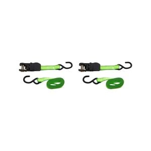 Syneco 25mm x 4.5m S Hook Tie Down Ratchet Set - 2 Pack