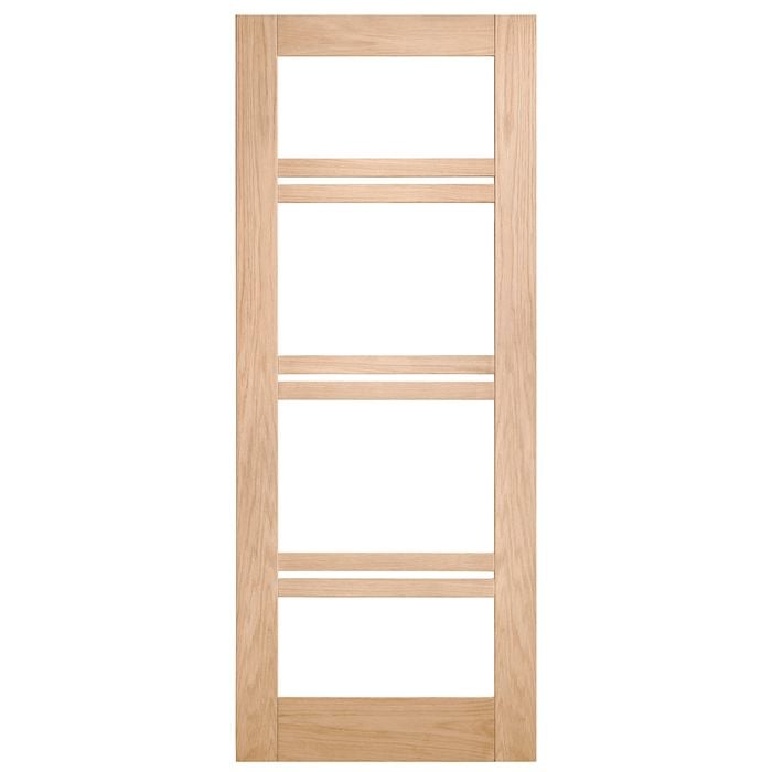 Corinthian 2340 x 820 x 35mm Internal Door White Oak Moda Clear Glass AMODG22