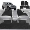 6D Diamond Car Floor Mats for Jeep Wrangler (JL)2018-Current-Full Set-Black-Outback GT