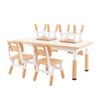 Costway Kids Activity Table & 4 Chairs Height Adjustable Toy Play Desk