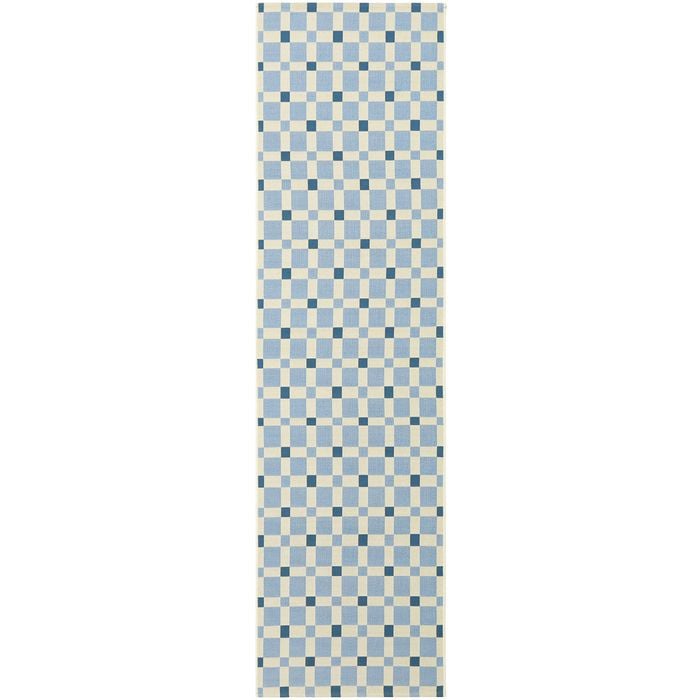 The Rug Connection Horizon Tito Blue 200x80cm - Small Runner Pet Friendly Outdoor Rug