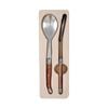 2pc Laguiole Silhouette 28.5cm Salad Server Set - Wooden