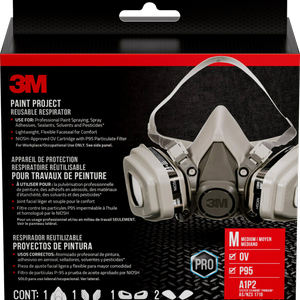 3M Medium Paint Project Reusable Half Facepiece Respirator