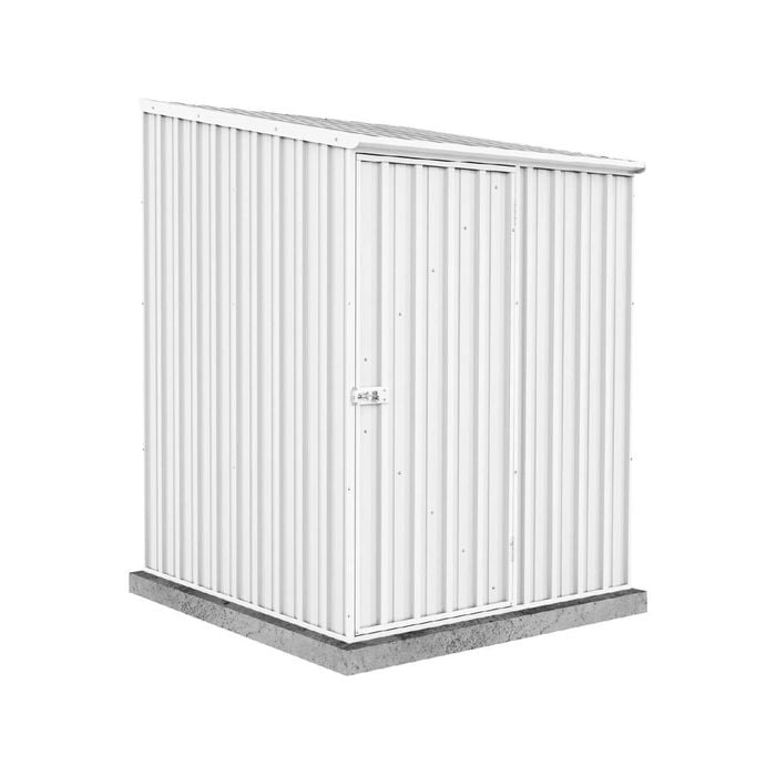 Absco Sheds 1.52 x 1.52 x 2.08m Surfmist Space Saver Single Door Garden Shed
