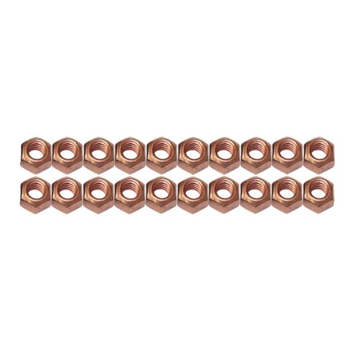 20 Pcs M8 X 1.25mm High Tensile Copper Nut Set