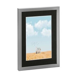 Nicola Spring Photo Frame with A5 Mount - A4 (8" x 12") - Grey