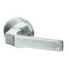 Miles Nelson Brushed Satin Chrome Sienna Passage Lever Set