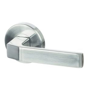Miles Nelson Brushed Satin Chrome Sienna Passage Lever Set