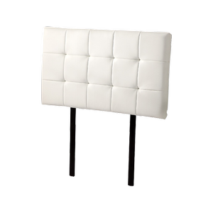 Pu Leather Single Bed Deluxe Headboard Bedhead - White