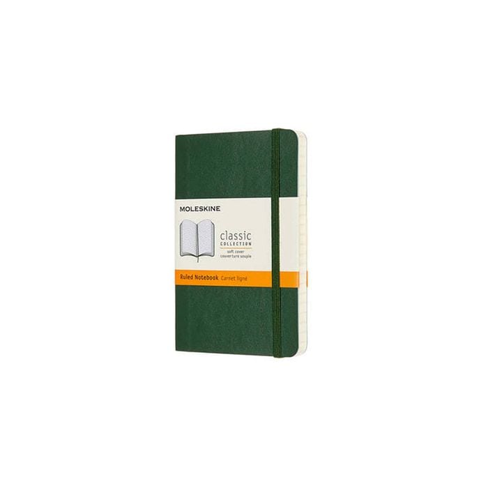 Moleskine Classic Soft Cover Writing Notebook/journal Ruled Myrtle Green Pocket