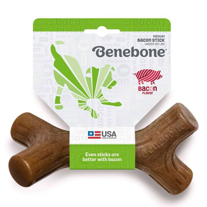 Benebone Bacon Stick Chew Toy For Dogs Medium 1 Piece