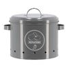 Esschert Design Potato Storage Tin Carbon Steel Kitchen Organiser 28cm Grey