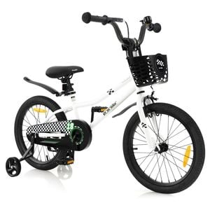Costway 46cm Kids Bike Adjustable Training Bicycle - White