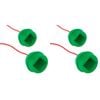 2x 2PK Formula Sports Rubber Chalk Holder w/ Rope - Green