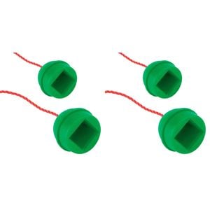 2x 2PK Formula Sports Rubber Chalk Holder w/ Rope - Green