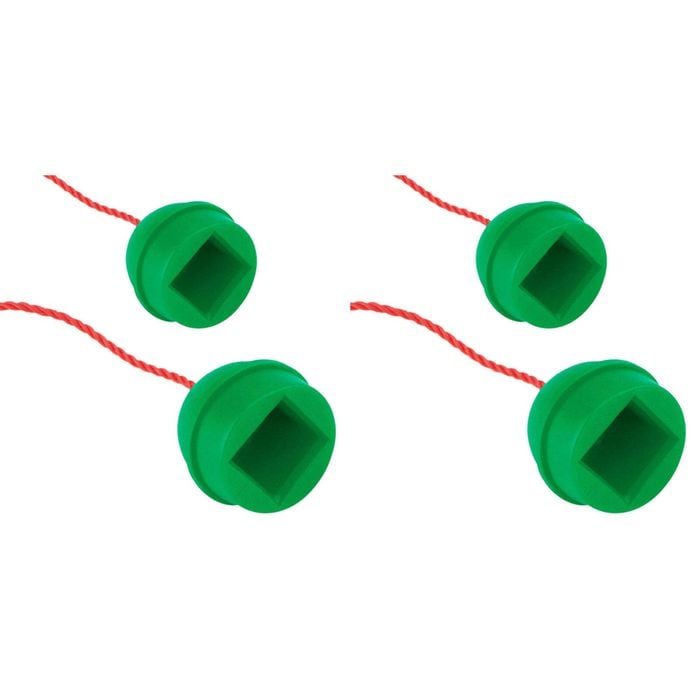 2x 2PK Formula Sports Rubber Chalk Holder w/ Rope - Green