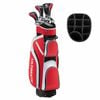 Costway Premium Ladies Golf Clubs Set Starters w/Bag 10 Pieces Alloy/Graphite Drive Red