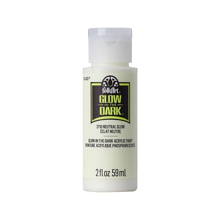 Folk Art Neutral Glow In The Dark Acrylic Paint