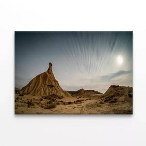 A Mountain Silhouette and a Sky  Print 100% Australian Made 150 x 100cm  (Stretched)