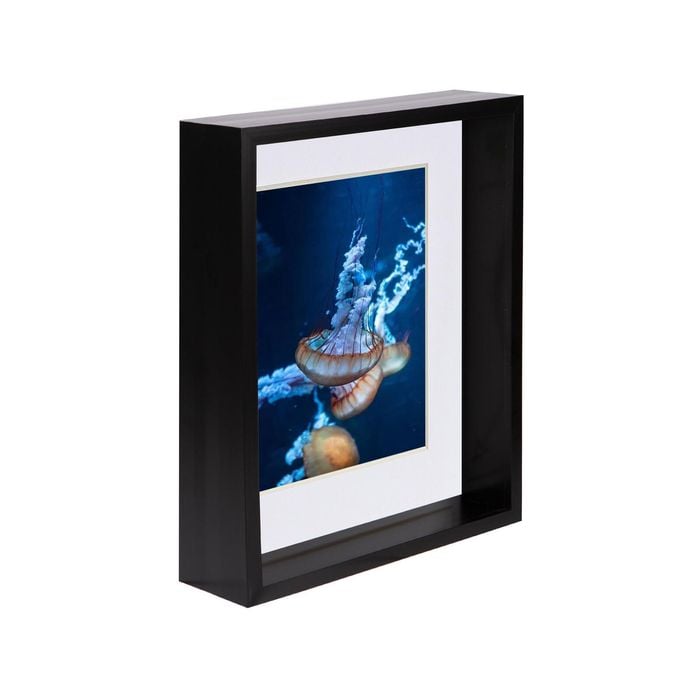 Nicola Spring 8" x 10" 3D Deep Box Photo Frame with White 5" x 7" Mount