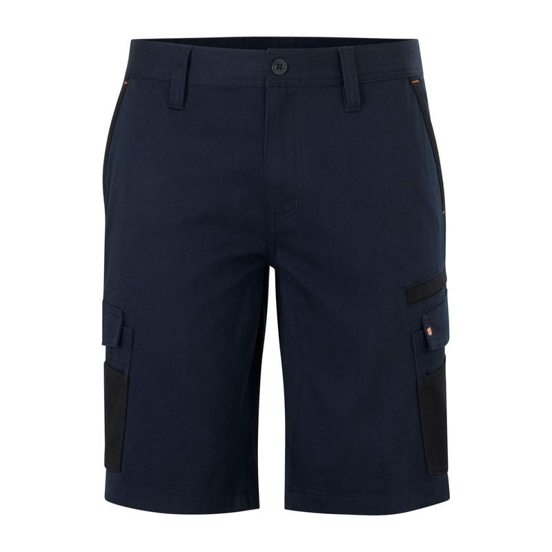 Size 92R Navy Mid Shorts Cotton Stretch Cargo