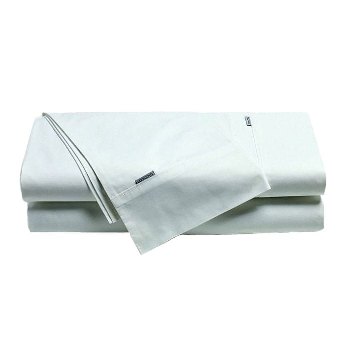 Bianca Heston Cotton Percale Sheet Set White Queen