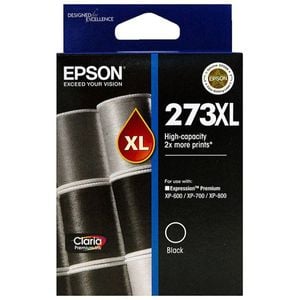 Epson GENUINE Original Epson 273XL Black Ink Cartridge High Capacity Claria T274192