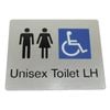Bradley Braille Male And Female Toilet Sign LH 975-MFDT-LH-S