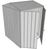 Build-a-Shed 1.5 x 1.5 x 2.3m Gable Shed with Double Hinged Side Doors - Zinc