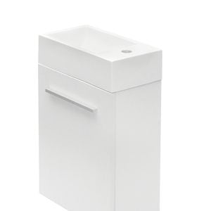 Mondella 400mm White Rococo Wall Hung Vanity With Basin