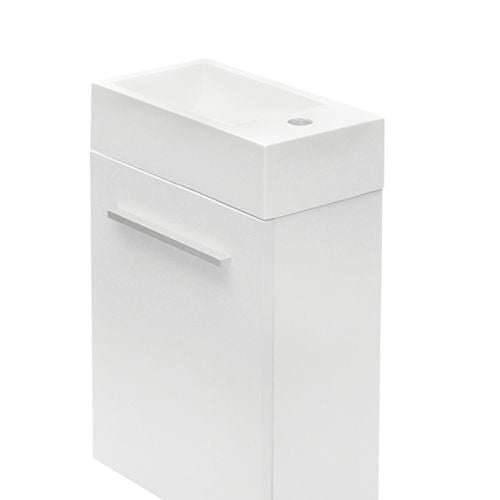 400mm White Rococo Wall Hung Vanity With Basin