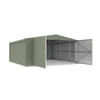 Absco Structures 5.64mW x 5.49mD x 2.64mH Pale Eucalypt Double Barn Door Garage