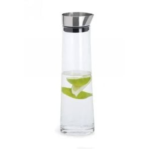 Blomus Acqua Water Glass Jug Pitcher Decanter w/ Lid 1L Clear