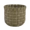 Astin Sinclair 350 x 300mm Burn Olive Poly Rattan Checked Basket Planter Large