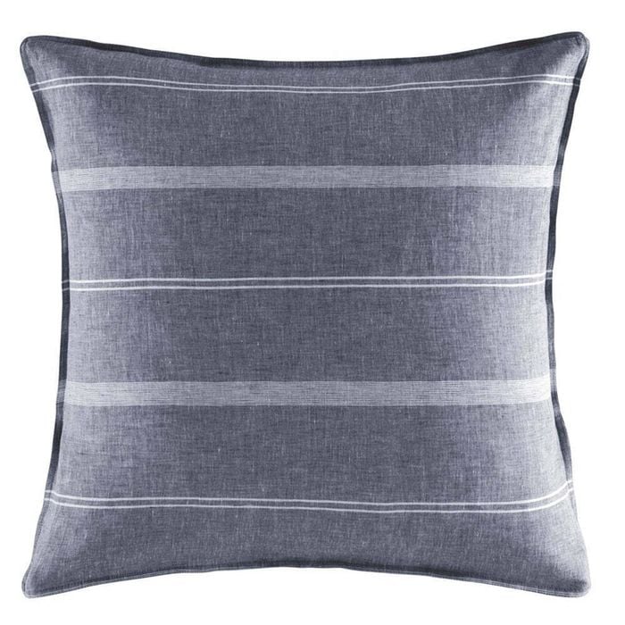 Kas Australia Balmoral Euro Throw Pillowcase 65x65cm - Navy