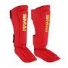SMAI Gold Series Muay Thai Shin Guards - Red/Gold - XL