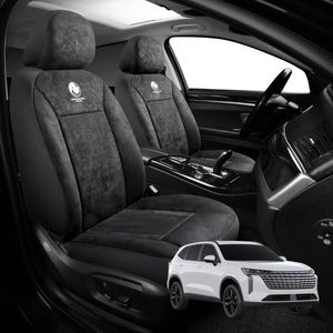 Australian Goose Edition Front Seat Covers for GWM Haval H6 2020 - Current (SUV) - Suede, Universal Fit - Black