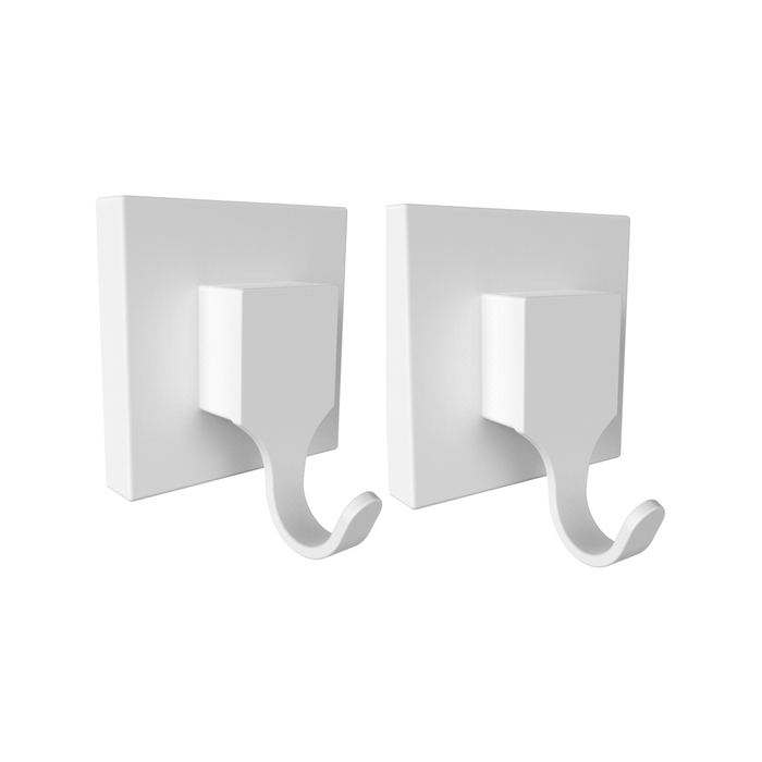 Fusion-Loc 13kg White Suction Bathroom Hook - 2 Pack