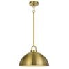 Telbix Emerson Vintage Pendant Hanging Lamp Light Metal Antique Gold Gloss